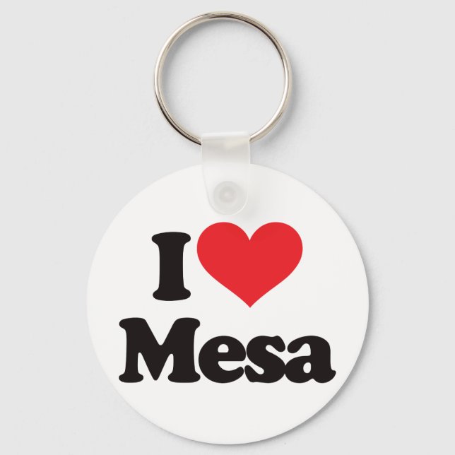 I Love Mesa Key Ring (Front)