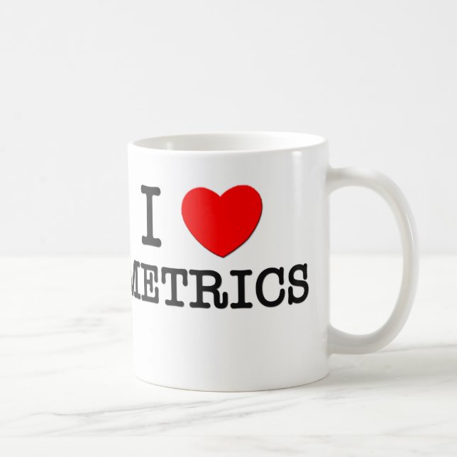 I Love Metrics Coffee Mug (Right)