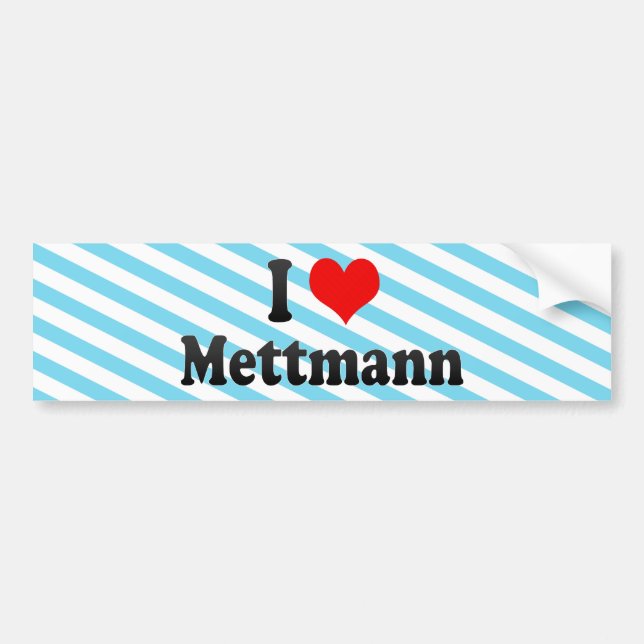 I Love Mettmann, Germany Bumper Sticker (Front)