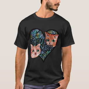 I Love Mew orange cats T-Shirt