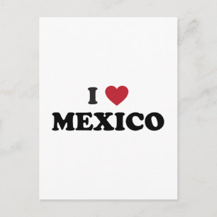 I Love Mexico Postcard