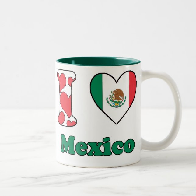 I love Mexico Two-Tone Coffee Mug (Right)