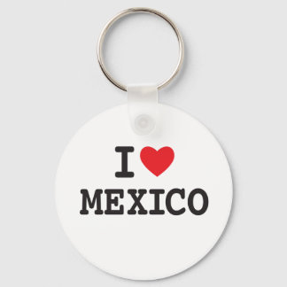I love Mexico with heart Key Ring