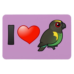 I Love Meyer's Parrots Magnet
