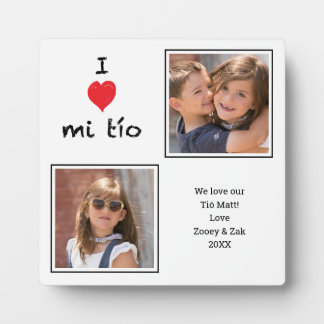 I Love mi Tio 2 Photo  Plaque