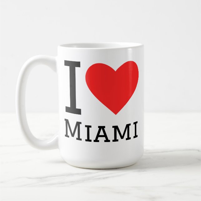 I love miami   coffee mug (Left)
