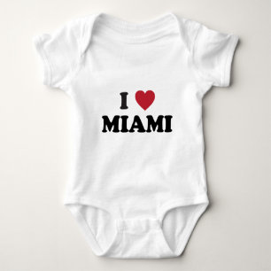 I Love Miami Florida Baby Bodysuit