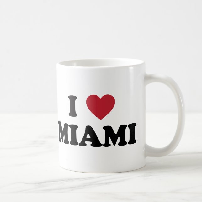 I Love Miami Florida Coffee Mug (Right)
