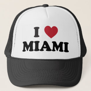 I Love Miami Florida Trucker Hat