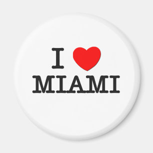 I Love Miami New Jersey Magnet