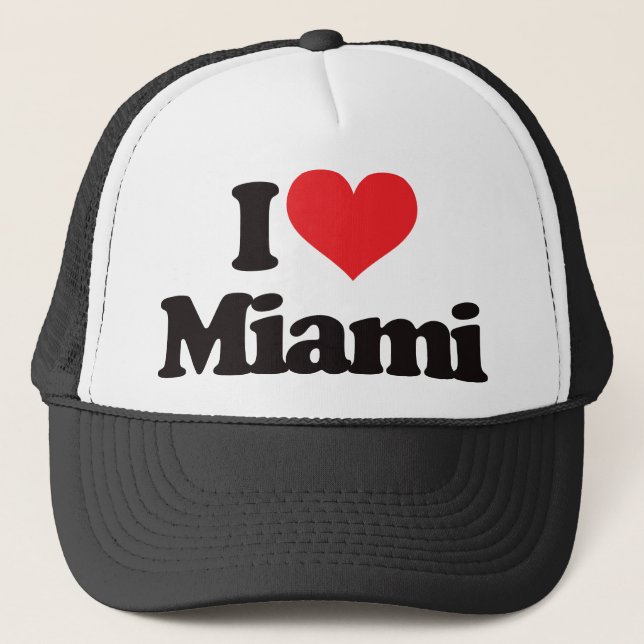 I Love Miami Trucker Hat (Front)