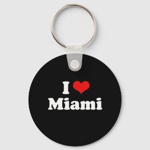 I Love Miami Tshirt White Tshirt Key Ring
