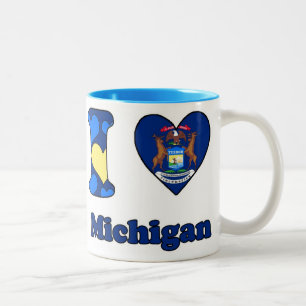 I love Michigan Two-Tone Coffee Mug