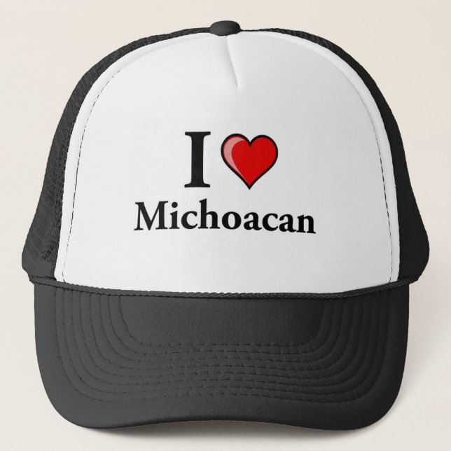 I Love Michoacan Trucker Hat (Front)