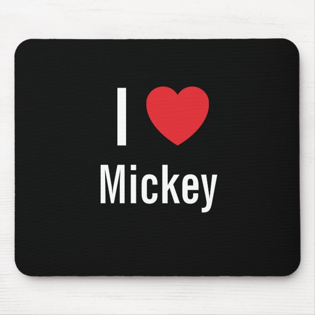 I love Mickey Mouse Mat (Front)