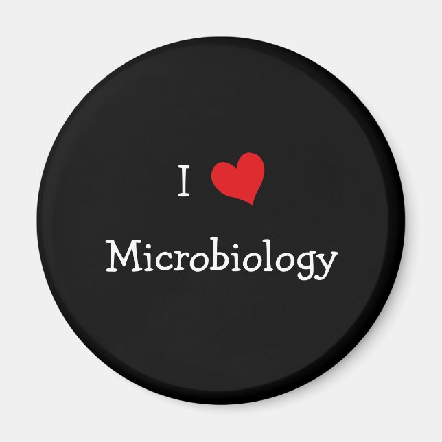 I Love Microbiology Magnet (Front)