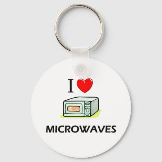 I Love Microwaves Key Ring