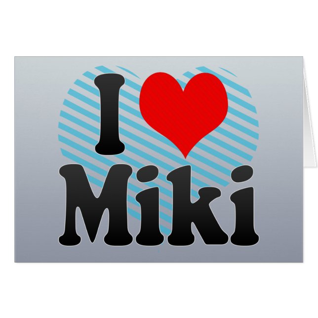 I Love Miki, Japan (Front Horizontal)