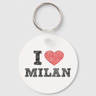 I Love Milan Key Ring