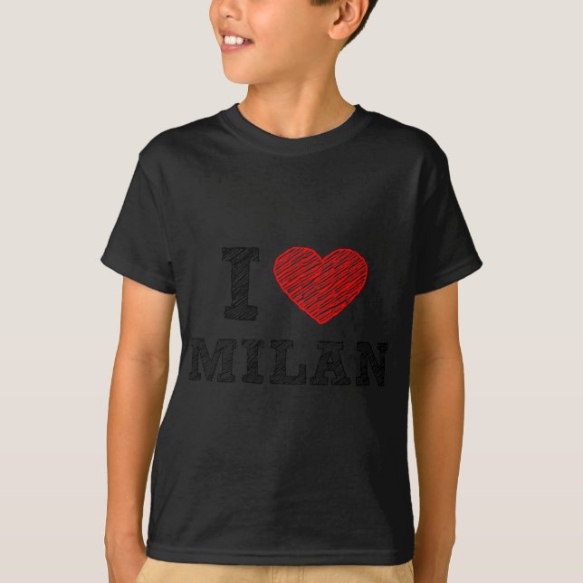I Love Milan T-Shirt (Front)