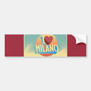 I love Milano Bumper Sticker