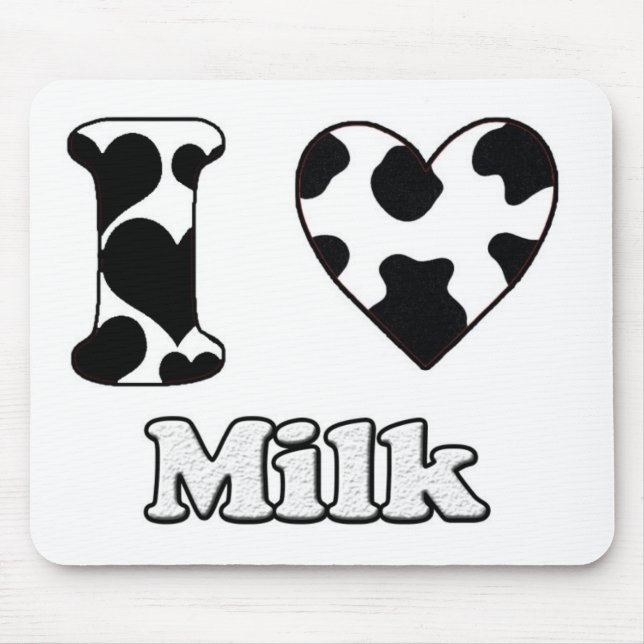 I love Milk Mouse Mat (Front)