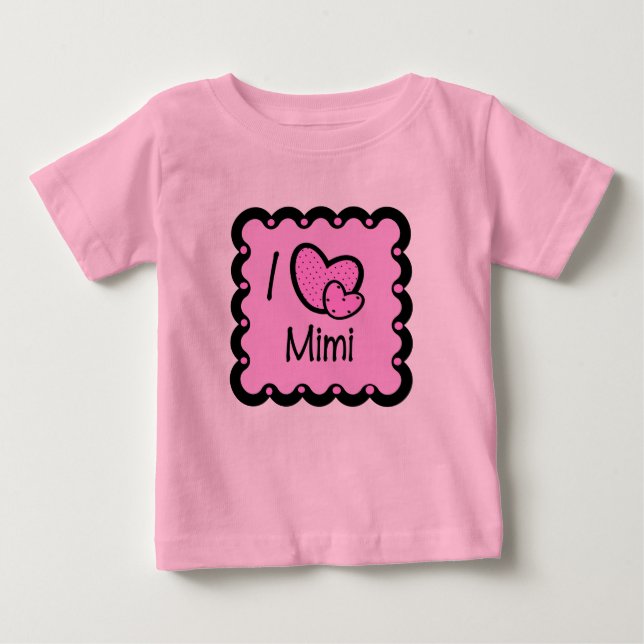 I Love Mimi Cute T-Shirt (Front)