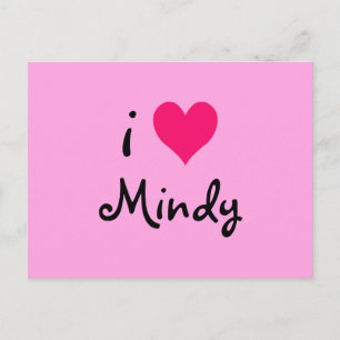 I Love Mindy Postcard