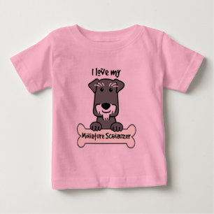 I Love Miniature Schnauzers Baby T-Shirt