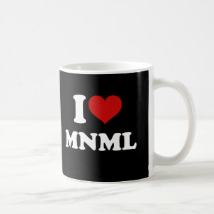 I Love Minimal Coffee Mug