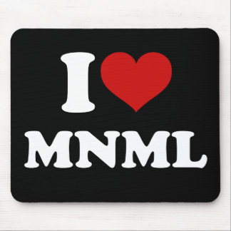I Love Minimal Mouse Mat