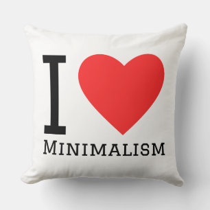 I love minimalismo cushion