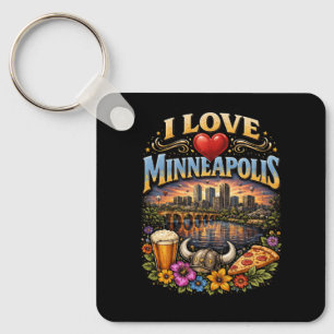 I Love Minneapolis Key Ring