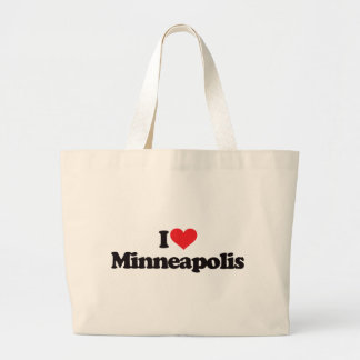 I Love Minneapolis Large Tote Bag