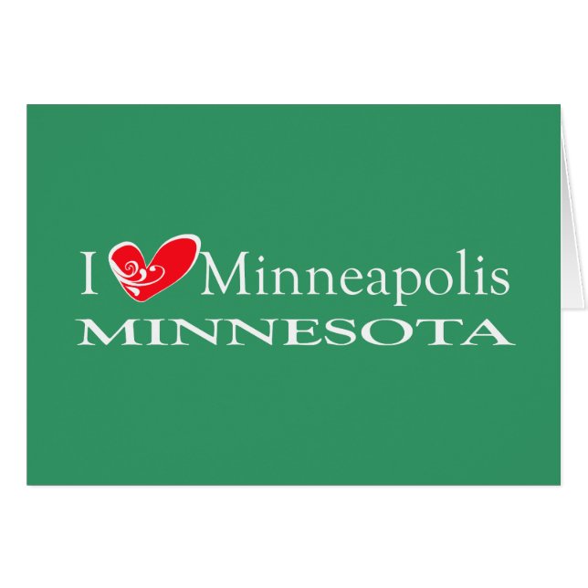 I Love Minneapolis Minnesota (Front Horizontal)