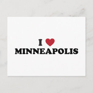 I Love Minneapolis Minnesota Postcard