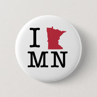 I Love Minnesota 6 Cm Round Badge
