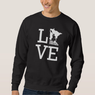 I Love Minnesota Kayaking Sweatshirt