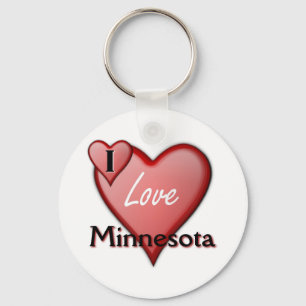 I Love Minnesota Key Ring