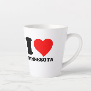 I LOVE MINNESOTA LATTE MUG