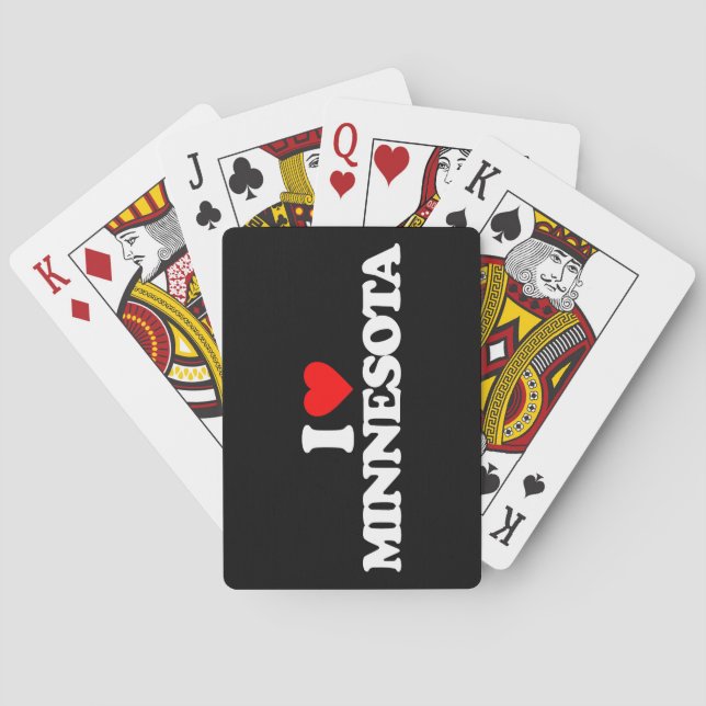 I LOVE MINNESOTA PLAYING CARDS (Back)