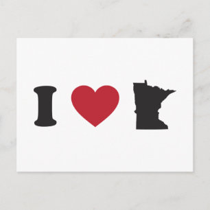 I Love Minnesota Postcard