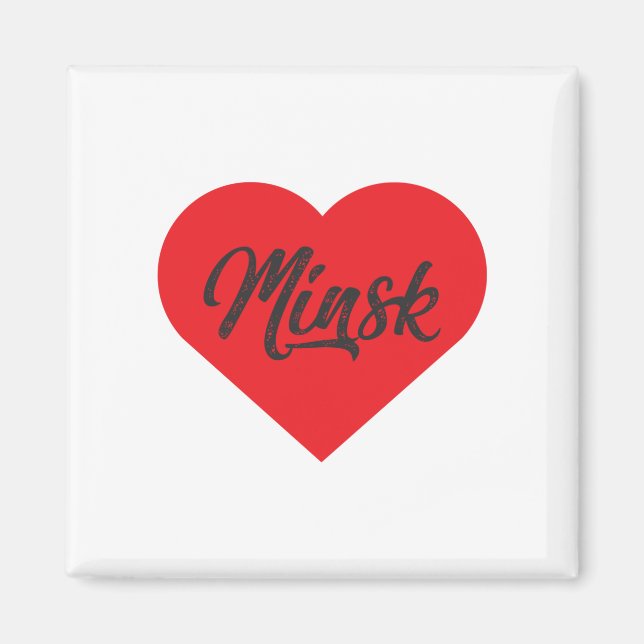 I Love Minsk - Belarus Magnet (Front)