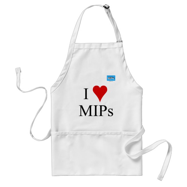 I Love MIPs apron (Front)