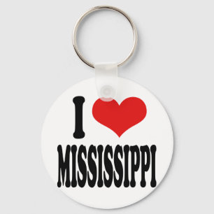 I Love Mississippi Key Ring