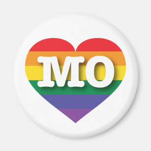 I love Missouri Gay Pride Magnet