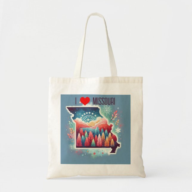 I Love Missouri Tote Bag (Front)