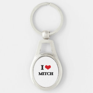 I Love Mitch Key Ring