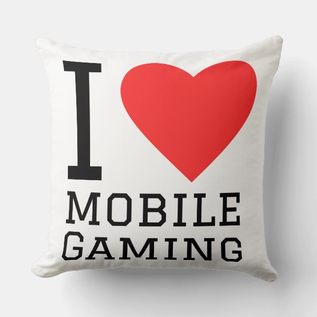 I love mobile gaming cushion (Front)