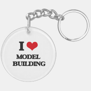 I Love Model  Building Key Ring